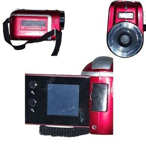 Vintage Jazz DVX40 Mini Digital Video Camcorder Red 5.0MP SD Slot